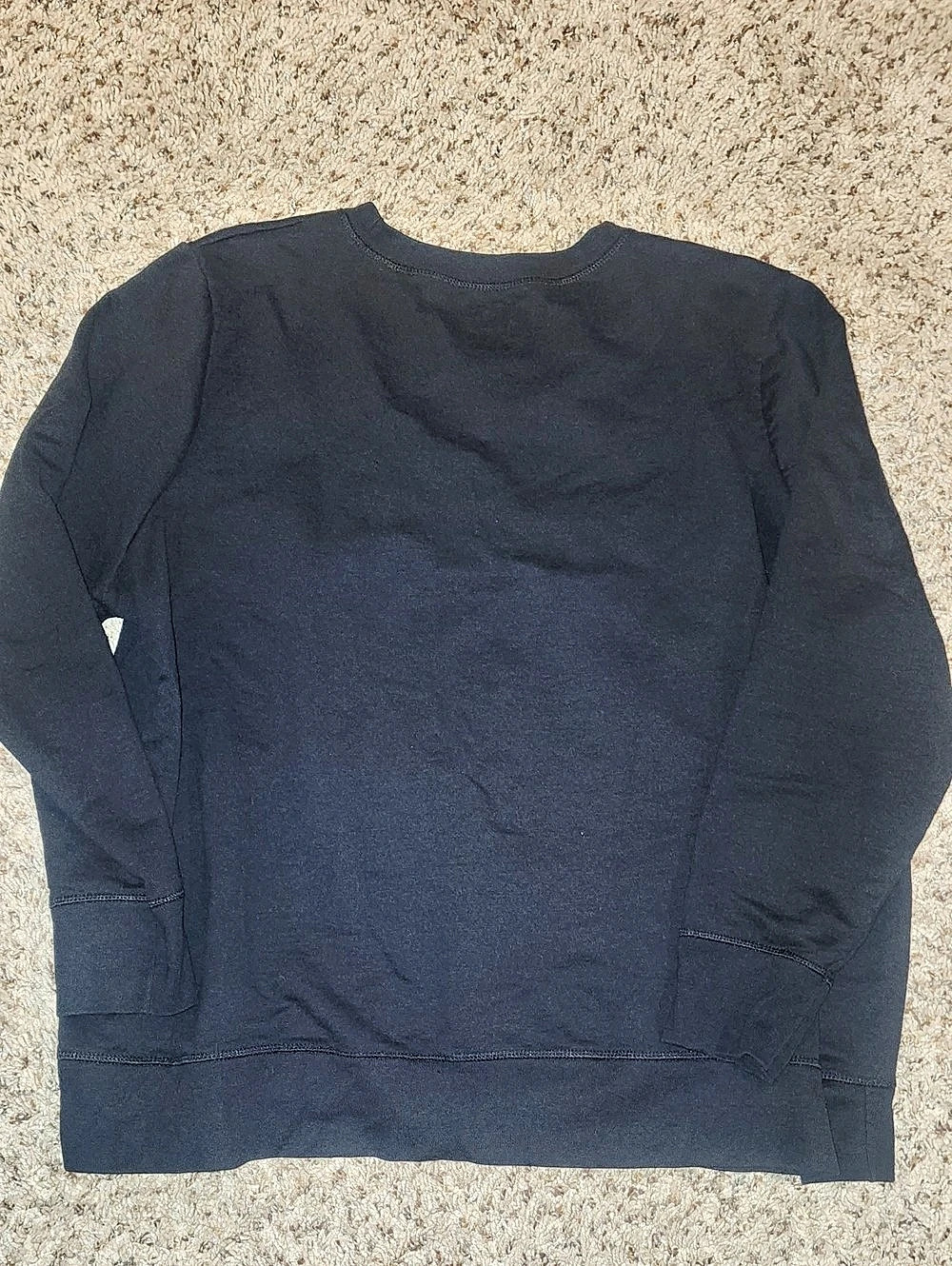 Just My Size Long Sleeve Crewneck Sweatshirt Black 3X